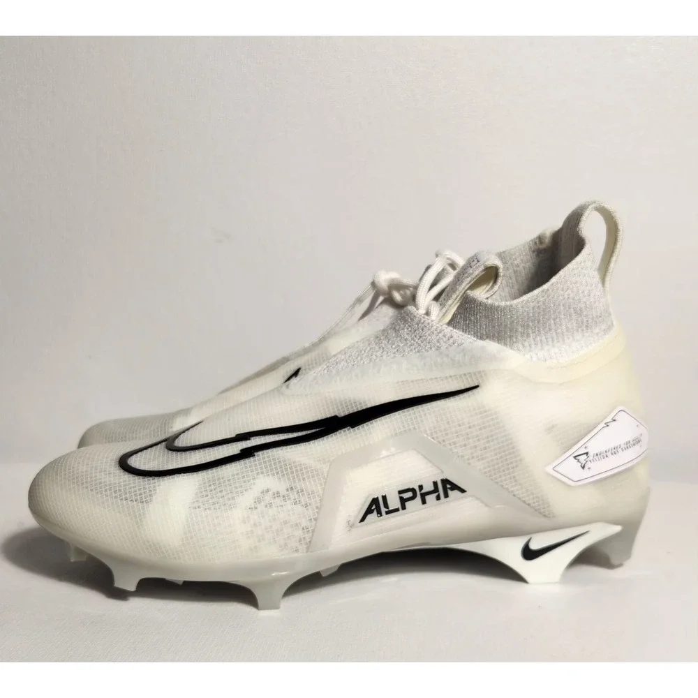 Nike Alpha Menace Elite 3 White Platinum-Black Football Size 11 10CT6648-109